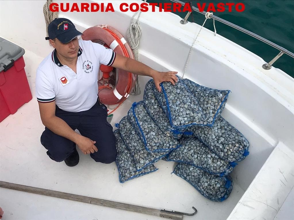 La guardia costiera sequestra 11 kg di pescato
