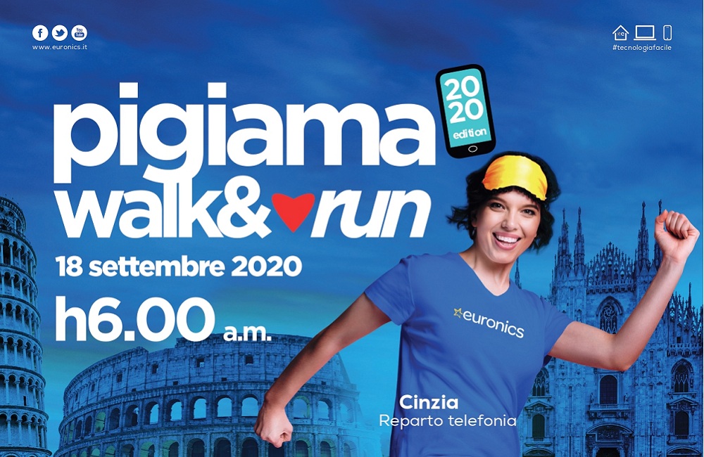 Euronics è partner di Pigiama Walk&Run