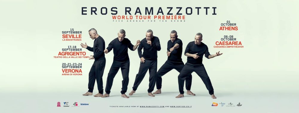 Ramazzotti lancia "World Tour Premiere"